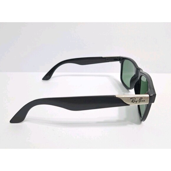Ray Ban Wayfarer Classic Gloss Frame Sunglasses Black Green Shades Polarized - Picture 5 of 8